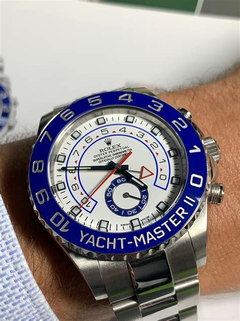 rolex yachtmaster ပလက္တီနမ္|Rolex yachtmaster ii hands on.